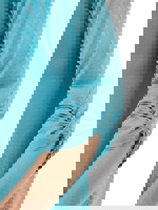 PennyPlain Roll Up Sleeve Cardigan - Turquoise