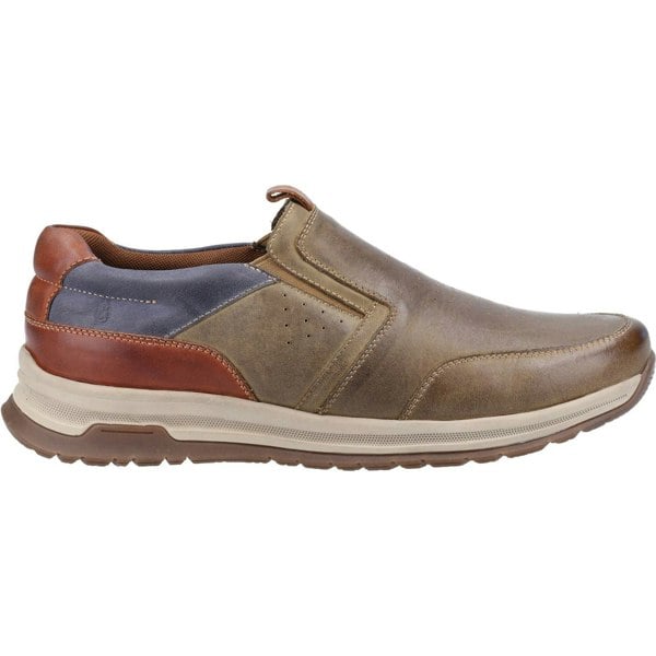 Hush Puppies Cole Men's Shoes in Khaki/Navy/Tan Leather Mix