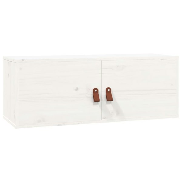 Berkfield Wall Cabinets 2 pcs White 80x30x30 cm Solid Wood Pine