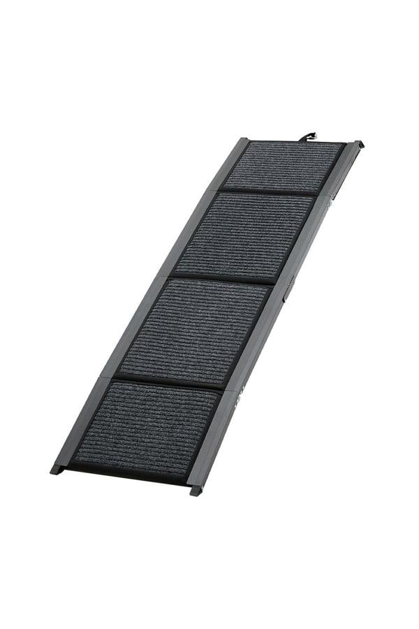 160x44cm Outdoor Foldable Metal Dog Ramp Non-slip Step Pet Ladder for Car