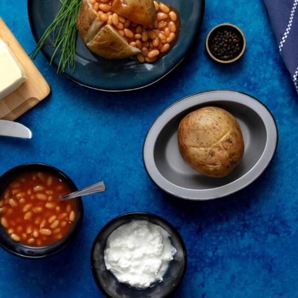 2 x Oval Pie Dishes Air Fryer Baking Tin Non Stick