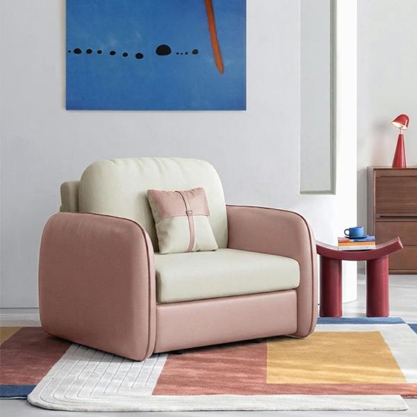 Weilai Concept Caio Single Sofa Bed, Leathaire