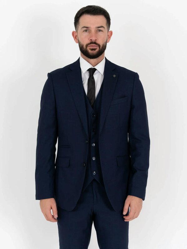 V2 Classic Henry - Navy Three Piece Suit