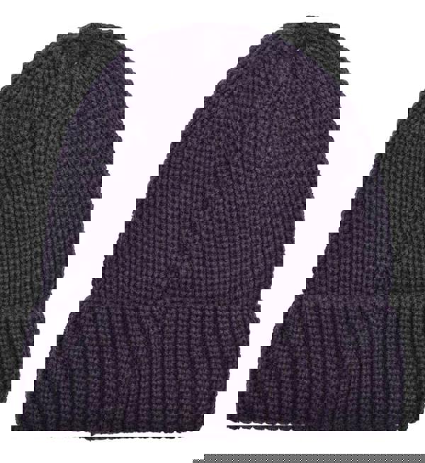 Lambretta Knitted Fleece Turn Up Bobble Skater Style Beanie Hat