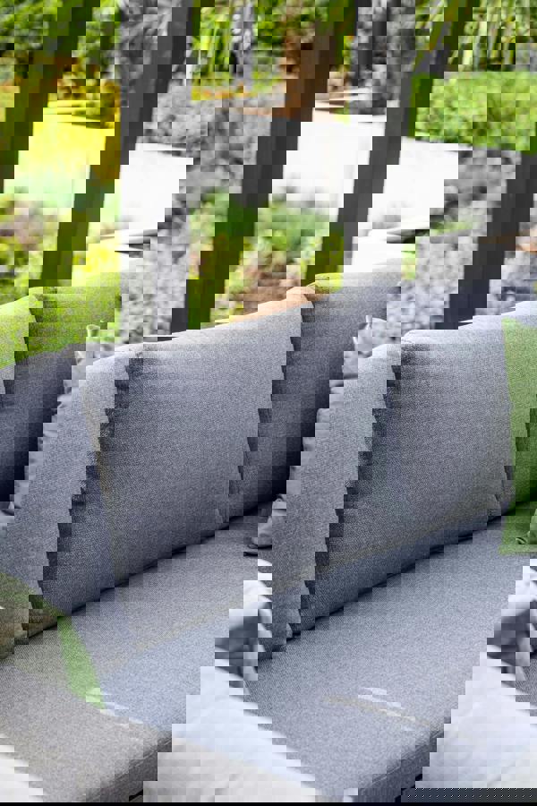 Garden Impressions Corsica Grey Cushions - Lounge & Dining Corner Sofa, with Table and Bench