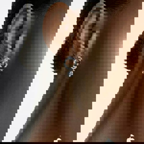 Swarovski Attract White Crystal Circle Earrings 5563278