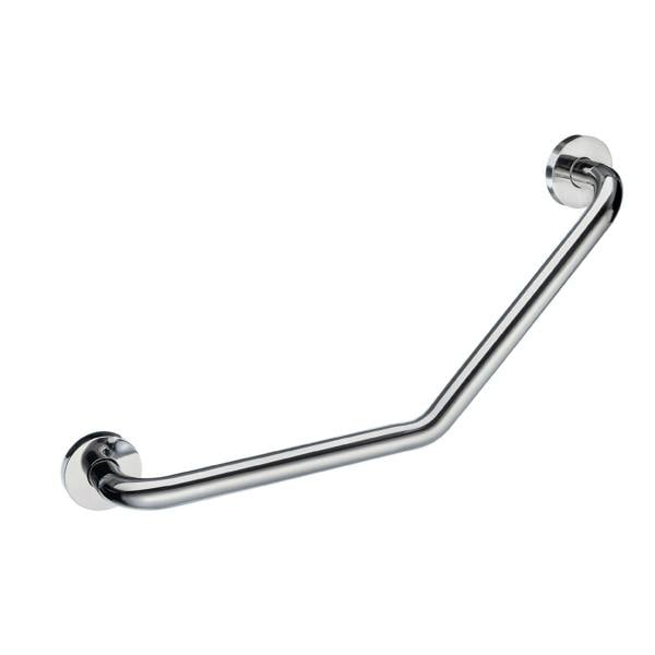 Polished steel grab bar