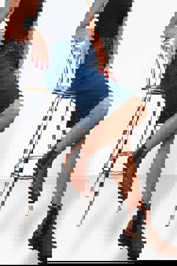 Paulo Due Women's Knee Length Denim Skirt