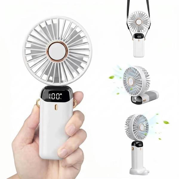 Dragodirect Handheld Mini Fan USB Rechargeable 5 Speed Type C