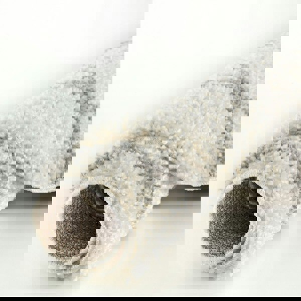 Trellis Design Thick Shaggy Area Rugs Ivory