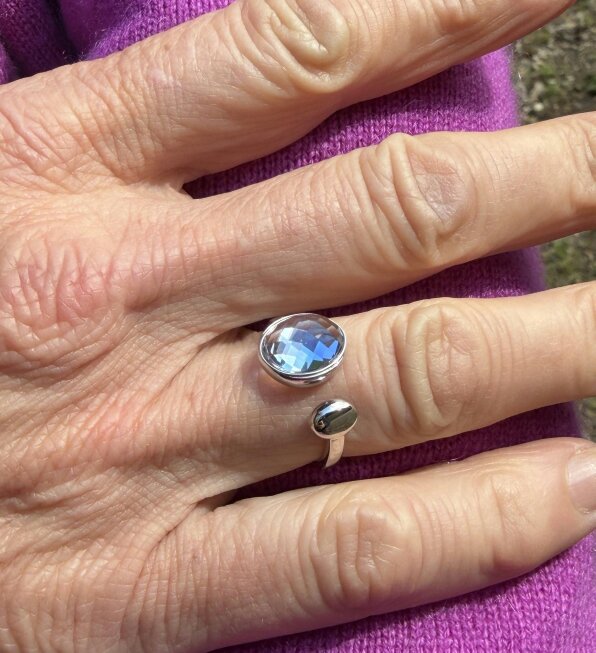Reeves & Reeves Iris Solo Stone Ring - Silver