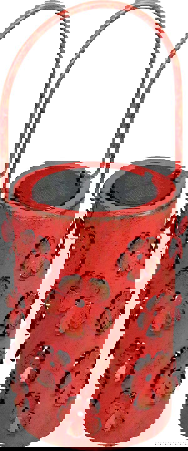 Luxform Solar LED Daisy Flower Lantern RED