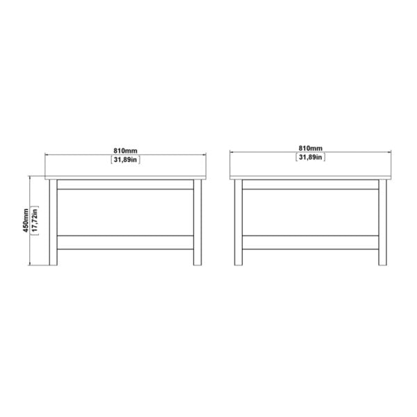 Wyld Haus Gossmere Hickory Oak Effect Coffee Table