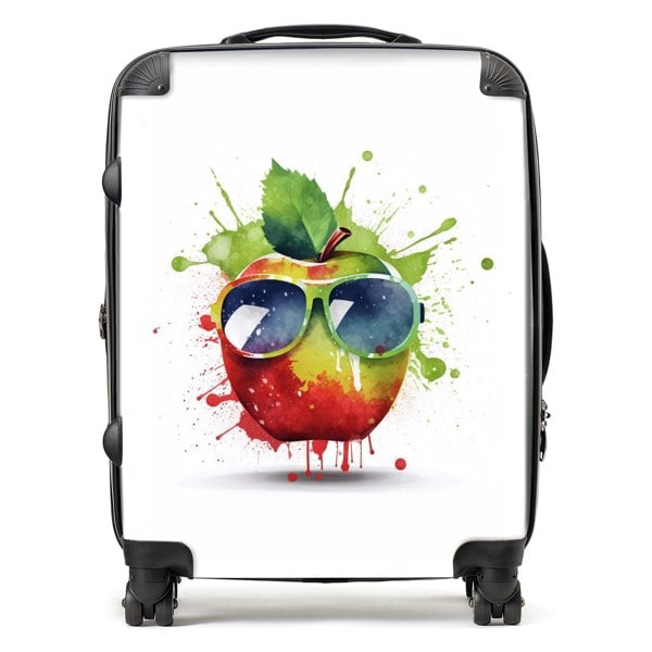 Warren Reed Apple In Glasses Splashart Suitcase