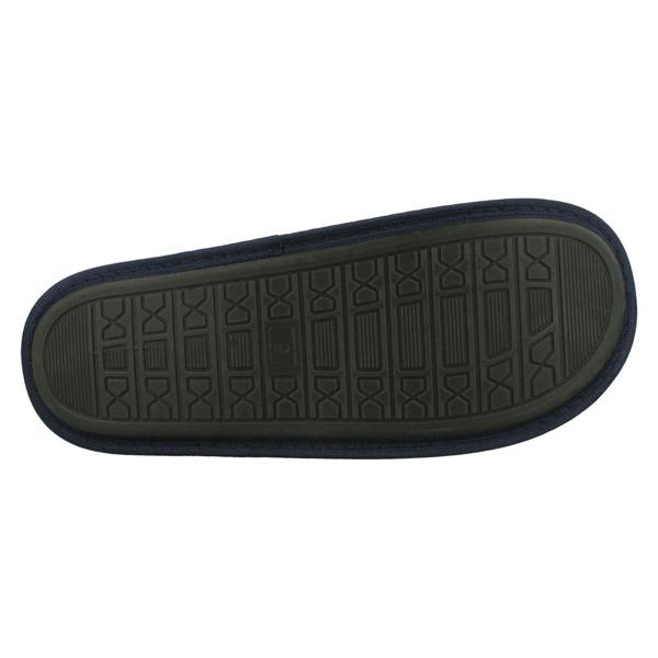 Spot On Mens Spot On Stripy Mule Slippers X2118