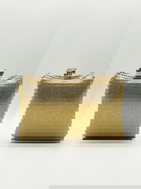 SVNX Gold Diamante Clutch Bag