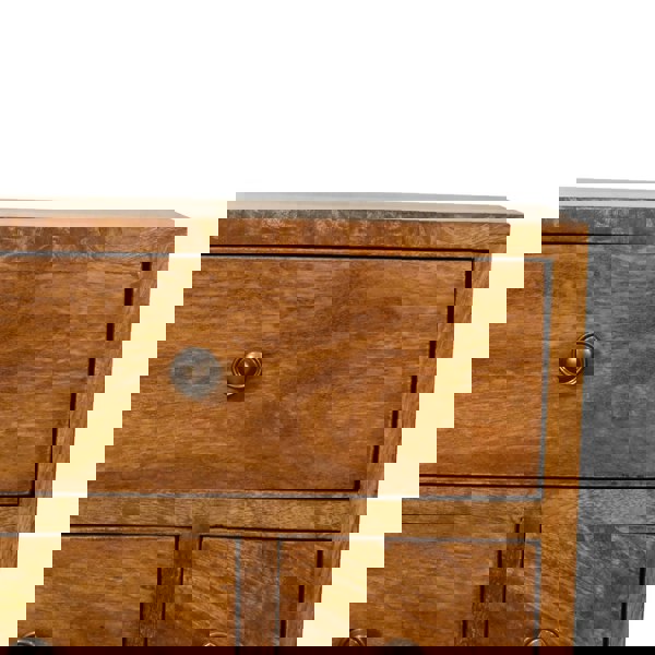 Artisan Furniture 4 Drawer Multi Chestnut Bedside