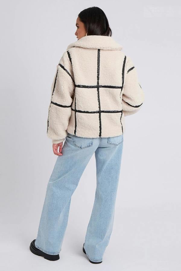 Urban Bliss Taped Borg Coat