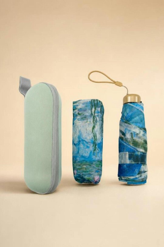 SVNX Monet Water Lillies Umbrella with Travel Case