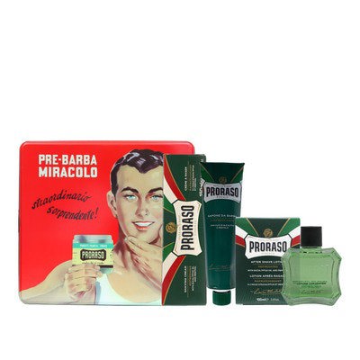 Proraso Refreshing Set - Shaving Cream, After Shave + Tin