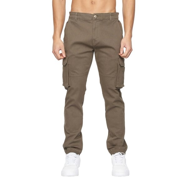 Crosshatch Mens Frentons Cargo Trousers - Khaki