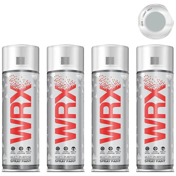 WRX 4X WRX Flat Light Grey Spray Paint 400ml