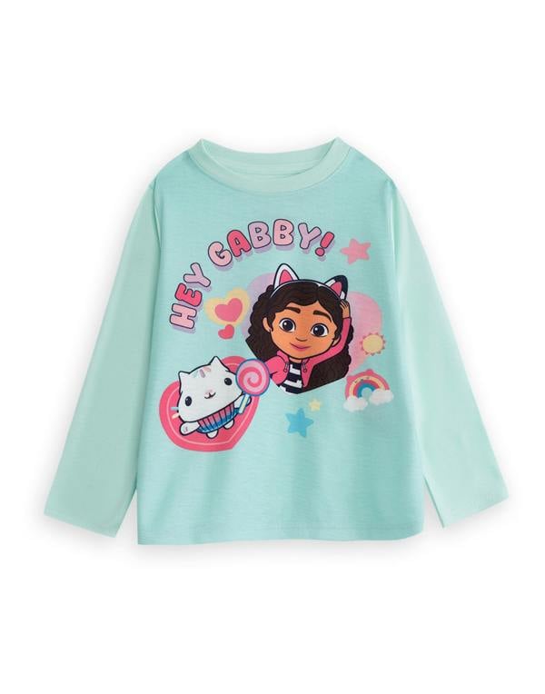 Gabby's Dollhouse Girls Multicoloured Character Long Sleeve Long Leg Pyjama Set