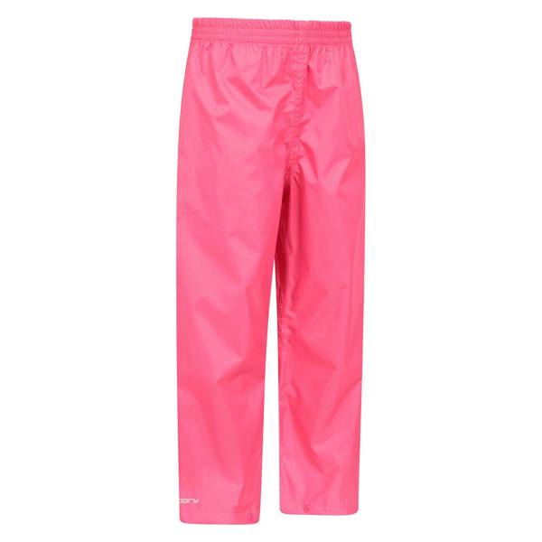 Mountain Warehouse Childrens/Kids Pakka II Waterproof Over Trousers - Bright Pink - 