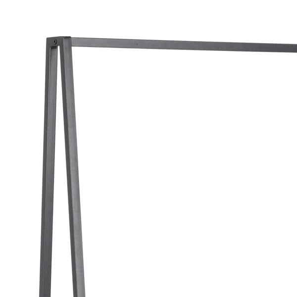 Furniture To Go Seaford Clothes Rack with 2 shelves in Black