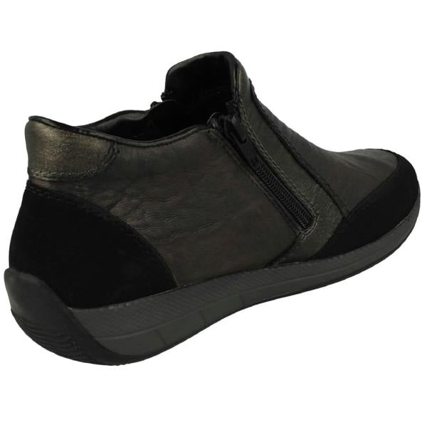 Rieker Ladies Rieker Fleece Lined Dual Zipped Ankle Boots N1152