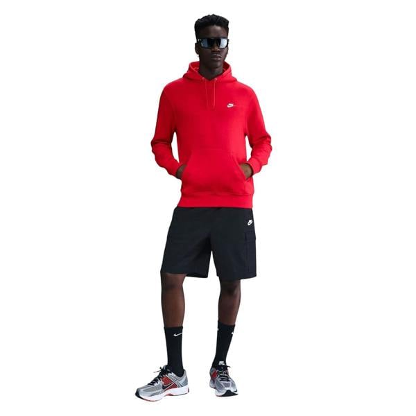 Nike Mens Club Fleece Pullover Hoodie - Uni Red - 