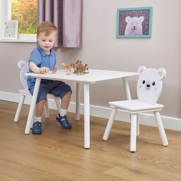 Liberty House Toys Kids Bear Table and Two Chairs Set