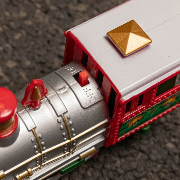 Samuel Alexander 20pc Battery Operated Light up Christmas Santa's Musical Train Set - Jingle Bells