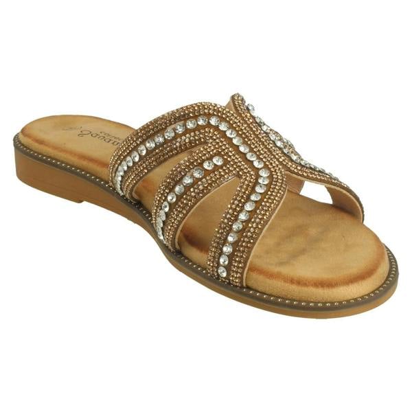 Savannah Ladies Savannah Flat Mule Sandals F00472