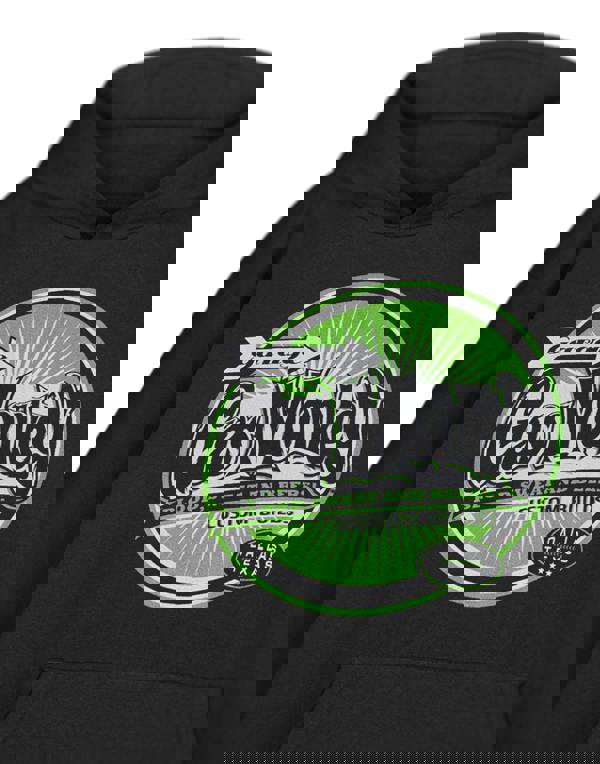 Gas Monkey Garage Mens Black Green Logo Hoodie