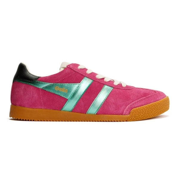 Gola Elan Glitz Suede Women's Fuchsia/Emerald/Black Trainers