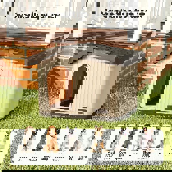 Skylos Pet House Outdoor Winter Insulated Dog Kennel Stray Shelter Weatherproof