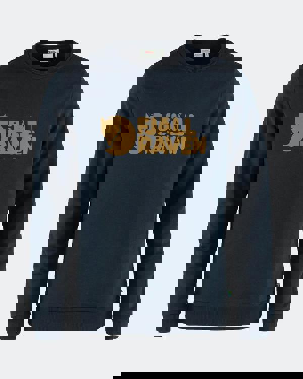 Fjallraven Logo Mens Sweatshirt - Dark Navy 555 - CHO - Designer Mens Sweatshirts