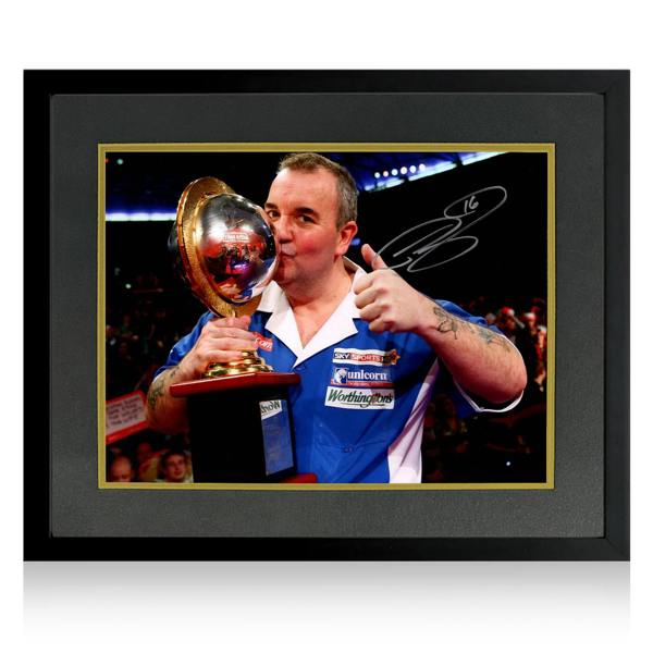 Phil Taylor Signed Image Deluxe Mount Frame
