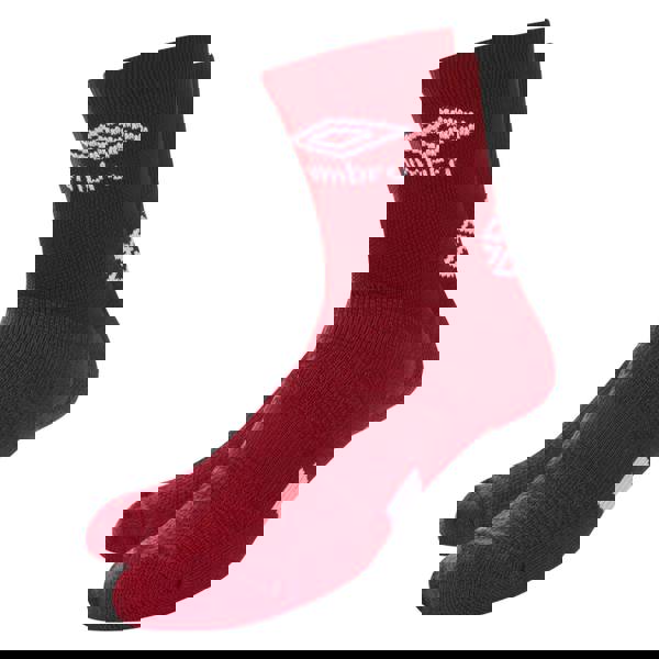 Umbro Mens Protex Gripped Ankle Socks - New Claret