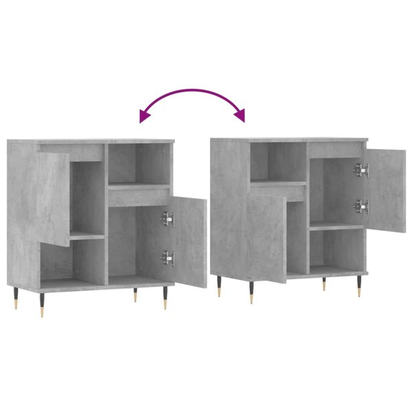Berkfield Sideboard Concrete Grey 60x35x70 cm Engineered Wood