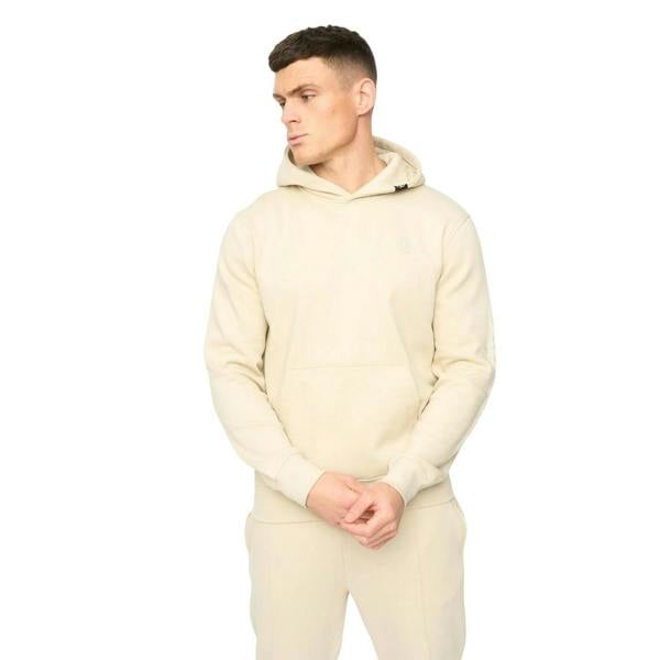 Crosshatch Mens Crufton Hoodie - Light Stone - 