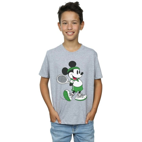 Disney Boys Mickey Mouse Tennis T-Shirt - Sports Grey