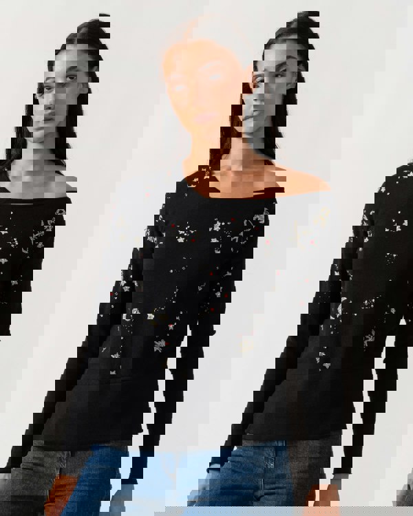 French Connection Zodiac Knits LS Womens Jumper