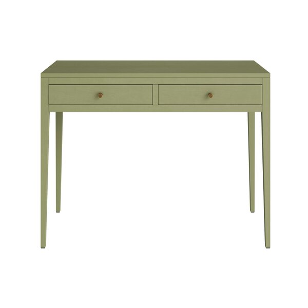 Wyld Haus Maragogi Sage Green Wood Grain Two Drawer Desk