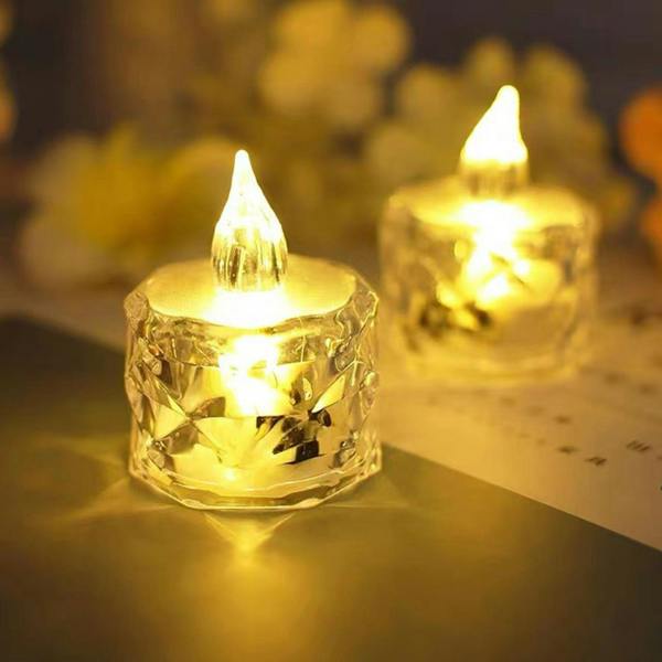 Crystal Look LED Tea Lights (12)