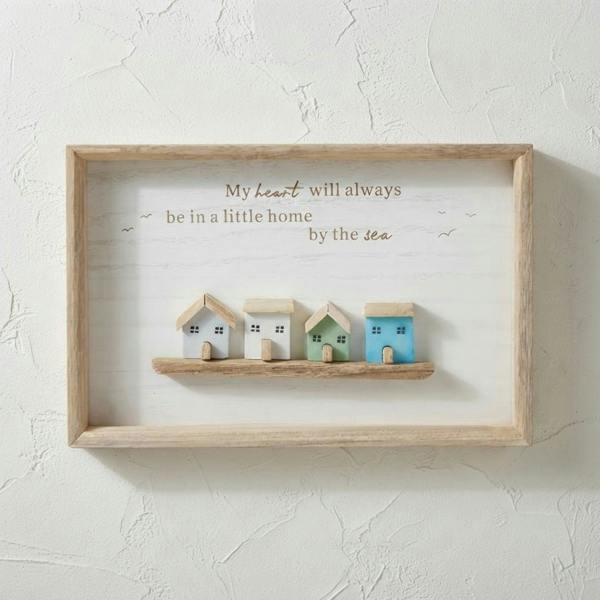 Garden Greatness Coastal Glass Art Home By Sea Plaque