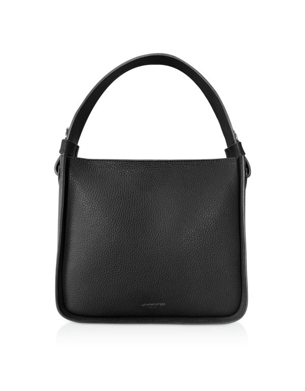 Le Parmentier Duplo Medium Top Handle Bag - Black