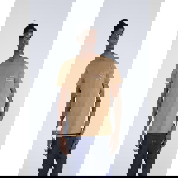 Animal Mens Jacob Organic T-Shirt - Light Brown