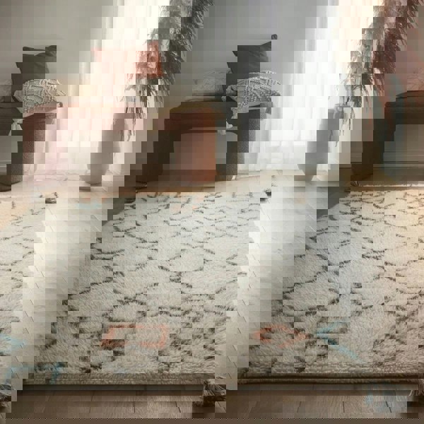 The Rugs Premium Berber Diamond Knotted Wool Rug | Luxury